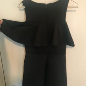material girl black dress off the shoulder